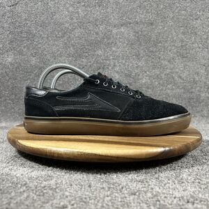 Lakai Manchester Lean Men’s Size 9 Black Suede Athletic Skate Shoes Used